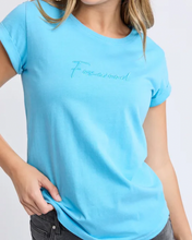 Load image into Gallery viewer, Signature tee aqua
