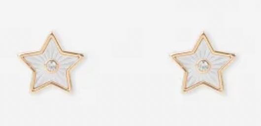 Gold star earring