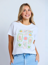 Load image into Gallery viewer, Ace tee white postcards from italy
