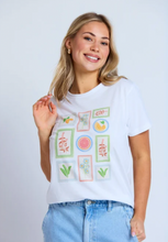 Load image into Gallery viewer, Ace tee white postcards from italy
