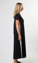 Load image into Gallery viewer, Leah dress black stripe
