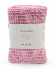 Load image into Gallery viewer, Face cloth 2pk sherbet - ecovask
