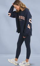 Load image into Gallery viewer, Interval crew navy peach
