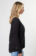 Load image into Gallery viewer, Parker crew top black
