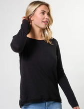 Load image into Gallery viewer, Parker crew top black
