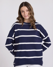 Load image into Gallery viewer, Newport sweat navy stripe
