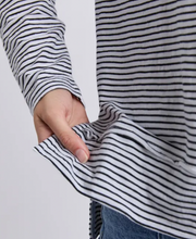 Load image into Gallery viewer, Eddie stripe top - black
