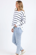 Load image into Gallery viewer, Farrah stripe long sleeve - white
