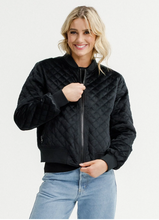 Load image into Gallery viewer, Wyld Bomber Black Quilt
