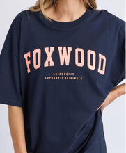 Load image into Gallery viewer, Interval tee navy peach
