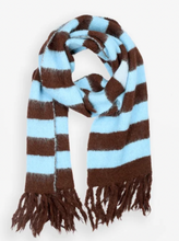 Load image into Gallery viewer, Chocolate and sky scarf
