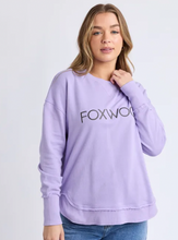 Load image into Gallery viewer, Simplified crew metallic lavender
