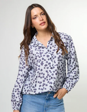 Load image into Gallery viewer, Charlotte blouse indigo bloom
