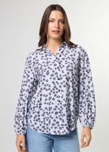 Load image into Gallery viewer, Charlotte blouse indigo bloom

