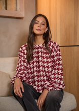 Load image into Gallery viewer, Lou Blouse syrah hounds
