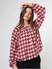 Load image into Gallery viewer, Lou Blouse syrah hounds
