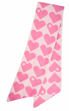 Load image into Gallery viewer, Vermont heart scarf - pink
