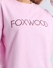 Load image into Gallery viewer, Simplified crew metallic pink
