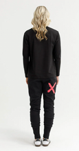 Load image into Gallery viewer, Alpine Apartment pant winter weight black w coral
