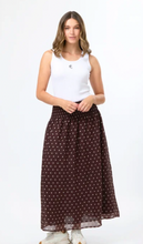 Load image into Gallery viewer, Dorothy skirt chocolate spot
