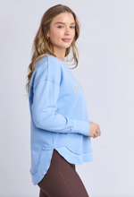 Load image into Gallery viewer, Baby blue metallic simplified crew
