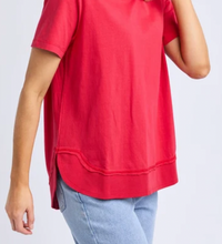Load image into Gallery viewer, Farrah short sleeve tee crimson
