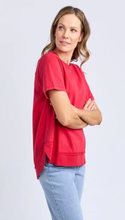 Load image into Gallery viewer, Farrah short sleeve tee crimson
