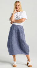 Load image into Gallery viewer, Iris bubble skirt - midnight cross dye
