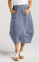 Load image into Gallery viewer, Iris bubble skirt - midnight cross dye
