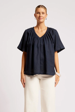 Load image into Gallery viewer, Cove relaxed top one size - indigo
