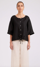Load image into Gallery viewer, Studio button top/jacket - black
