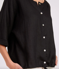 Load image into Gallery viewer, Studio button top/jacket - black
