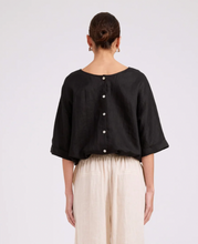 Load image into Gallery viewer, Studio button top/jacket - black
