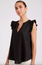 Load image into Gallery viewer, Studio frill tank black
