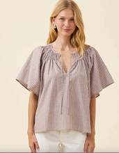 Load image into Gallery viewer, Lyndell shirred top - taupe
