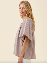 Load image into Gallery viewer, Lyndell shirred top - taupe

