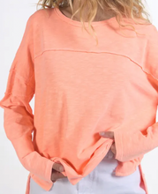 Load image into Gallery viewer, Jayne throw on top neon peach
