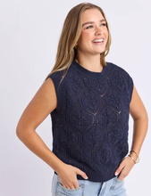 Load image into Gallery viewer, Luna knit vest navy
