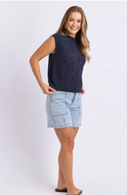 Load image into Gallery viewer, Luna knit vest navy
