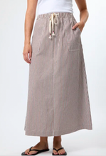 Load image into Gallery viewer, Leena skirt choc stripe
