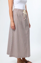 Load image into Gallery viewer, Leena skirt choc stripe
