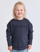 Load image into Gallery viewer, Simplified girls crew navy
