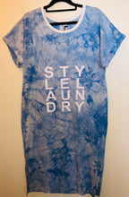 Load image into Gallery viewer, Beach T Shirt Dress -Sky
