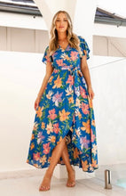 Load image into Gallery viewer, Blue floral dress
