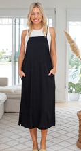 Load image into Gallery viewer, Freez Pinafore Dress Black
