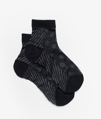 Black sheer antler socks