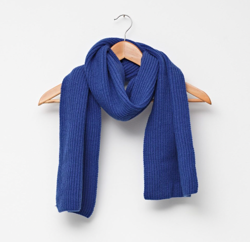 Cobalt knit scarf