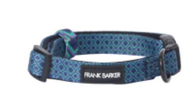Frank barker dog collar blue